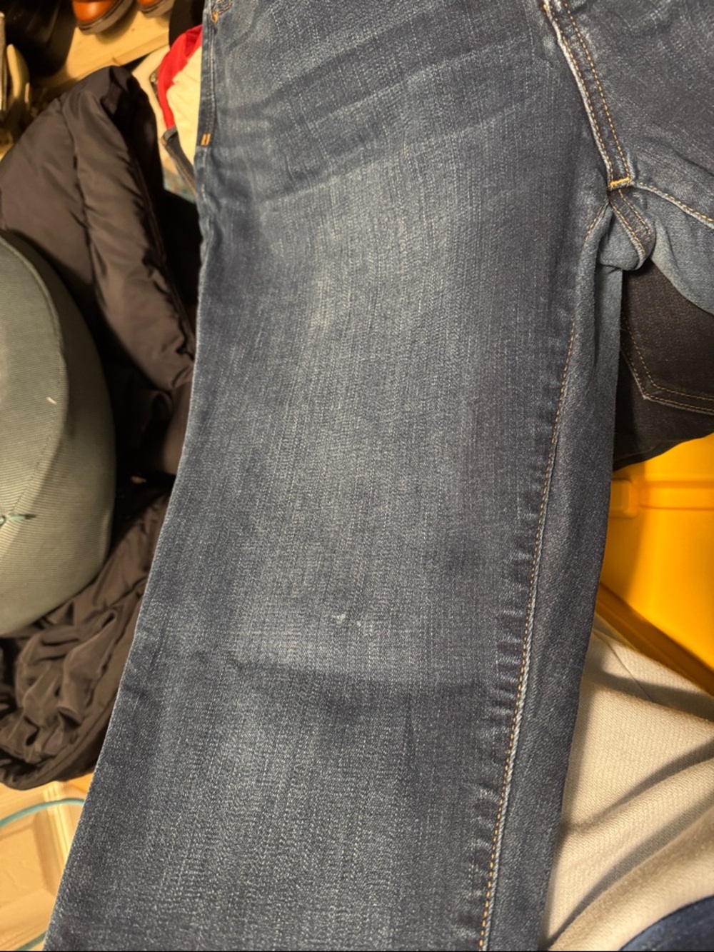 Madewell roadtripper medium was blue jeans size 33P petite - Picture 8 of 9
